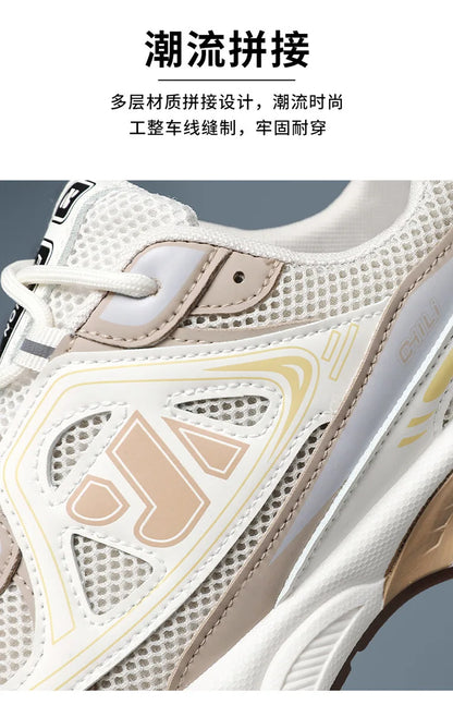 Men's Sneakers Fashion Breathable Sports Shoes Outdoor Running Shoes for Men Lace Up Platform Training Sneakers Tenis Masculino
