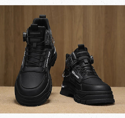 Men's Casual Outdoor Boots Fall Breathable Trendy Versatile Leisure Knob Board Shoes Anti-slip Riding Fashion Sneakers  (Available)