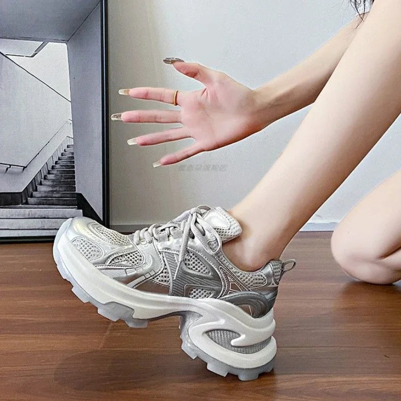 Athletic Woman Footwear New Sneakers Sports Designer Luxury Vulcanized Shoe Trends On Sale Mesh Breathable Shoes for Women