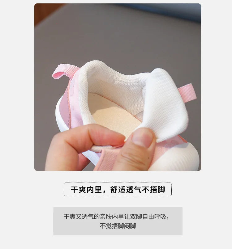 Kids Sneakers Baby Boys Girls Non Slip Spring Autumn 2025 Fashion Children Toddler Walking Shoes Design Cute Sweet Casual Shoes
