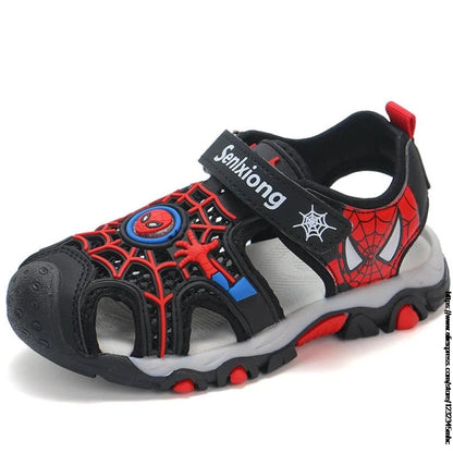 Superhero Summer Boys Sandals Kids Aqua Sport Sandals Soft Non-slip Toddler Infant Shoes Children Outdoor Beach Water Shoes