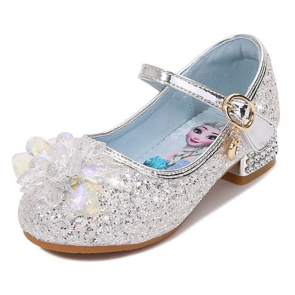 Spring New Children's Shoes Ice And Snow Romance Princess Elsa Shoes Girl's Fashion Sandals Crystal Princess Shoes
