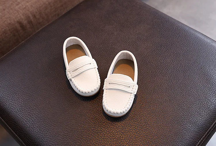 Children Moccasin Shoes Boys Flats Loafers Non-slip Tassels Cute Kids Casual Leather Shoes Soft Slip-on Pleated Solid Color 2025