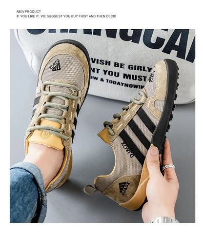Men's Shoes Fashion Versatile Breathable Board Shoes Thick soled Trendy Casual Shoes (Available)
