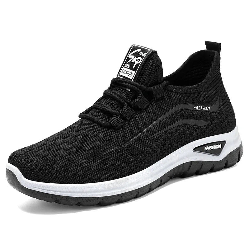 Women's Breathable Lace-Up Sneakers Soft-Soled Comfortable Casual Shoes, Trendy Lightweight Footwear for Daily Wear All Seasons