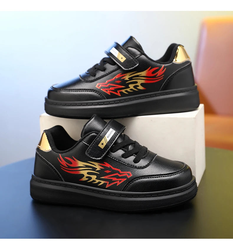 Children's Sports Shoes Boys Casual Running Sneakers Breathable Non-Slip Flat Walking Shoes Fashion Kids Athletic Footwear