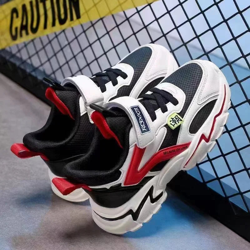 Fashion Children Sneakers Boys Shoes Leather Pu Kids Shoes School Casual Sports Tennis Sneakers for Girls