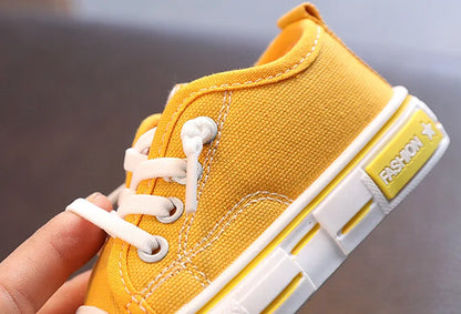 New Children's Canvas Shoes Fashion Baby Board Shoes Girls' Breathable Single Shoes Boys' Casual Shoes