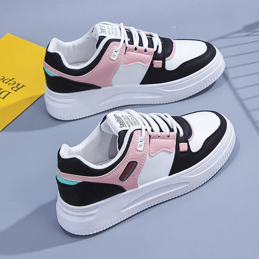 Women Sneakers PU Leather Women's Shoes White Platform Casual Sneaker Spring Summer Female Board Shoes Flats Ladies Trainers
