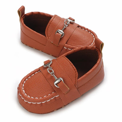 Casual Slip On Low Top Loafer Shoes For Baby Boys, Lightweight Comfortable Non Slip Flat Shoes For Indoor Outdoor Walking