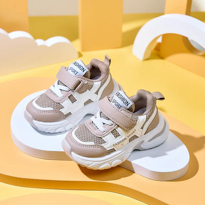 Autumn New Children Shoes Mesh Breathable Kids Sneakers Outdoor Sport Shoes Comfortable Soft Sole Fashion Girls Boys Shoes
