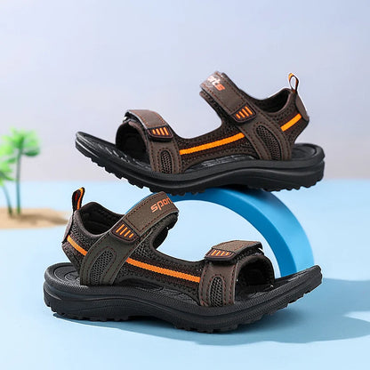 New Boys Sandals Shoes Summer Non-slip Beach Children Shoe Cartoon Sandal Girls Sandals Soft Baby Outdoor Beach Kids Sneakers