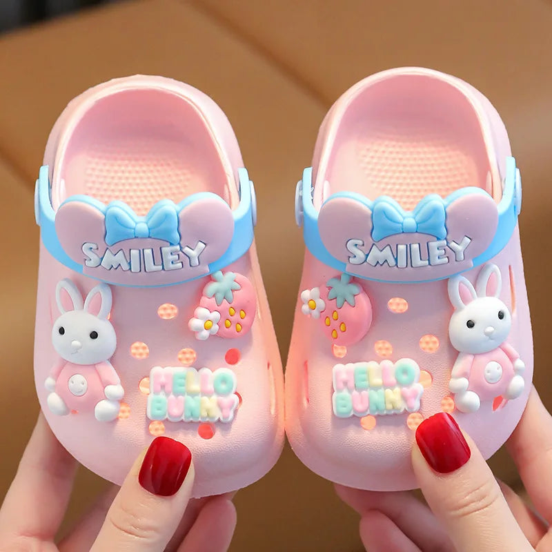 Cartoon Beach Children's Sandals Boys and Girls Summer Non Slip Soft Soled Indoor Shoes Kids Household Sandals Baby Slippers