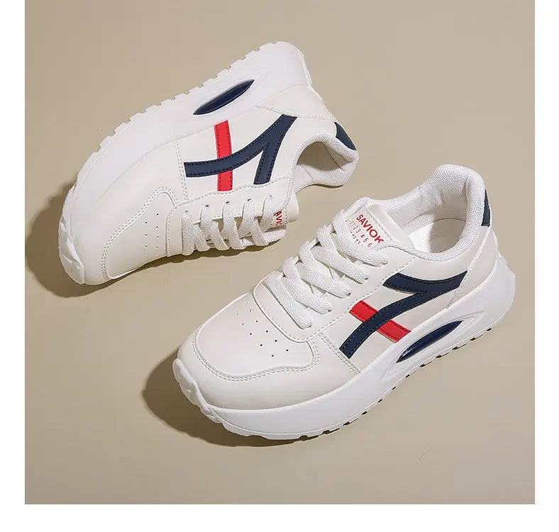 New sports shoes Women's White Sneakers Fashionable and Comfortable Sports Shoes Versatile Lightweight Casual Running Shoes