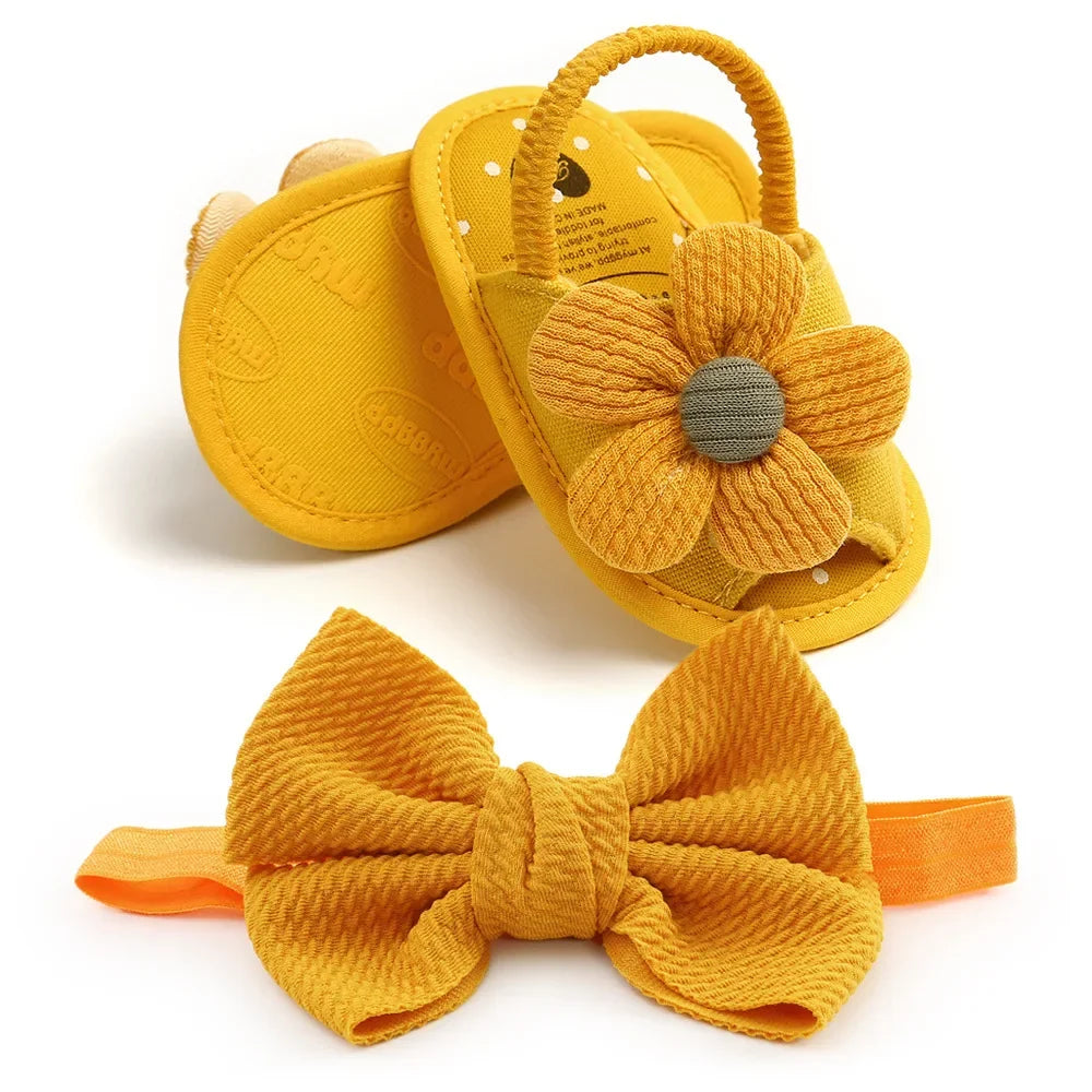 Baby Girls Sandals Summer Shoes Outdoor First Walker Toddler Girls Shoes for Summer