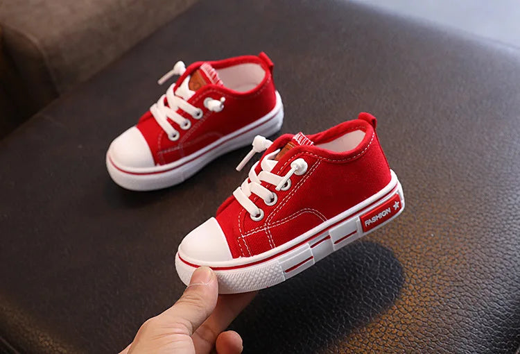 New Children's Canvas Shoes Fashion Baby Board Shoes Girls' Breathable Single Shoes Boys' Casual Shoes