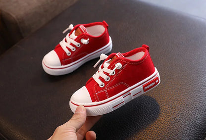 New Children's Canvas Shoes Fashion Baby Board Shoes Girls' Breathable Single Shoes Boys' Casual Shoes