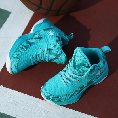 New Boys Brand Basketball Shoes for Kids Sneakers Thick Sole Non-slip Children Sports Shoes Child Boy Basket Trainer Shoes