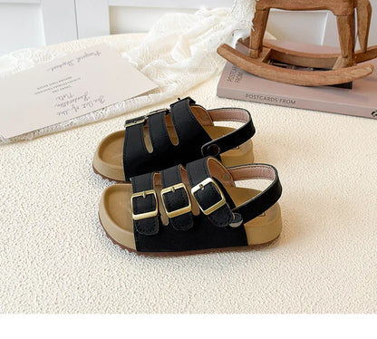 Girls Boys Summer New Fashion Korean Style Soft Bottom Anti-slippery Versatile Open-toe Beach Shoes