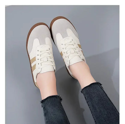 Women Sneakers Fashion Shoes Spring Trend Casual Flats Sneakers Female New Fashion Comfort White Vulcanized Platform Shoes 2024