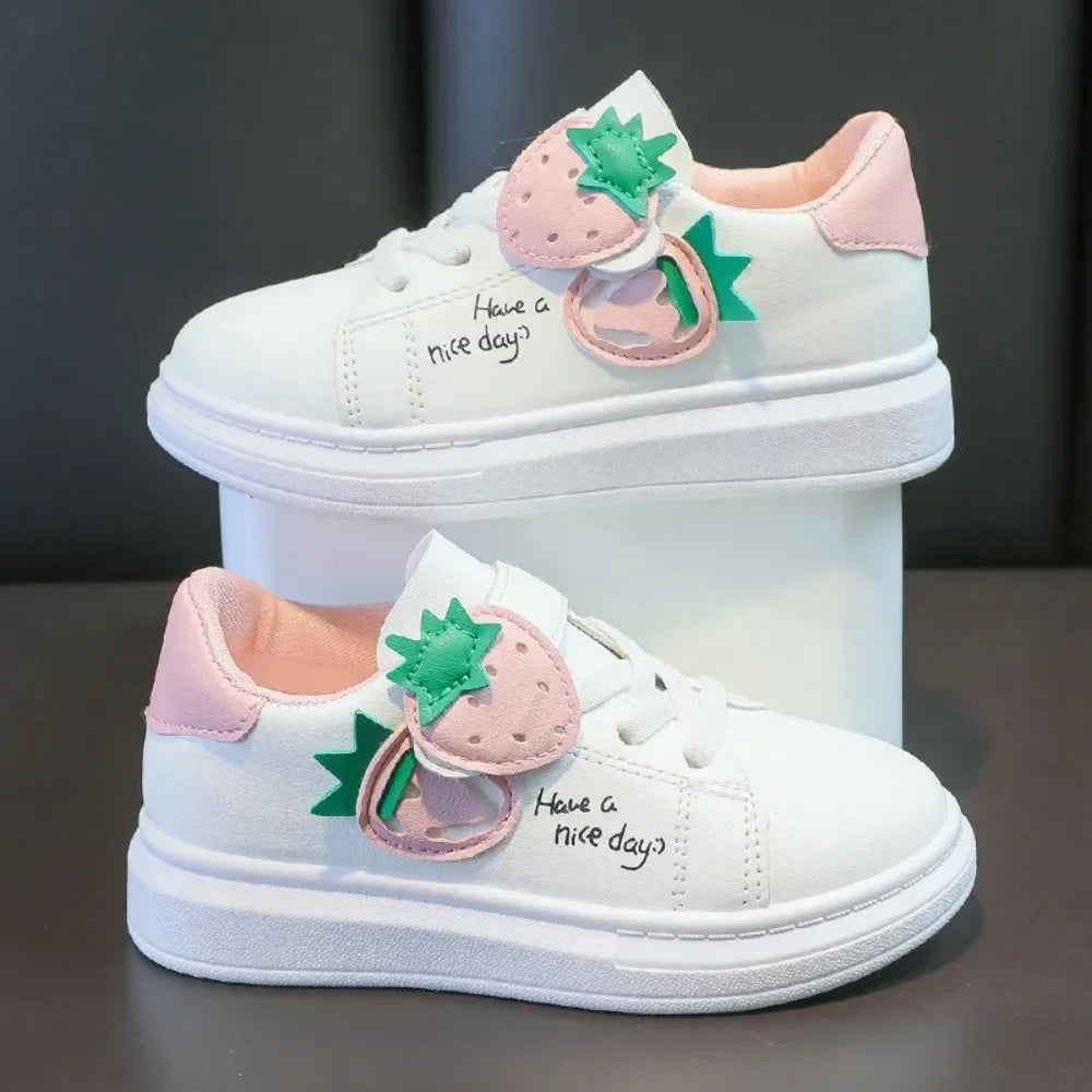 girl shoes spring autumn sports shoes children's soft-soled sneakers student skate shoes casual shoes