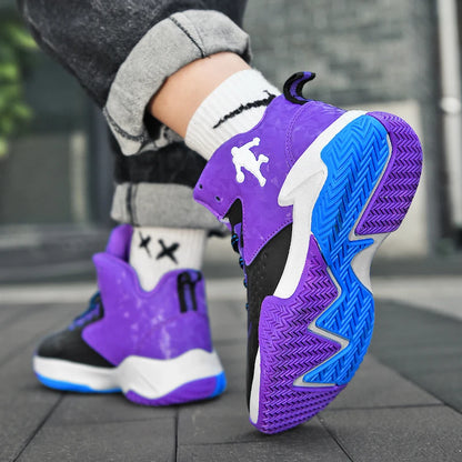 Kids High Top Basketball Shoes for Sports