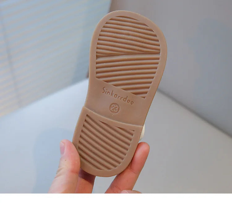 Girls Princess Sandals with Bow-knot Fashion Classic Baby Kids Beach Shoes Children Summer Sandals Simple Size 21-30 Hot Sale