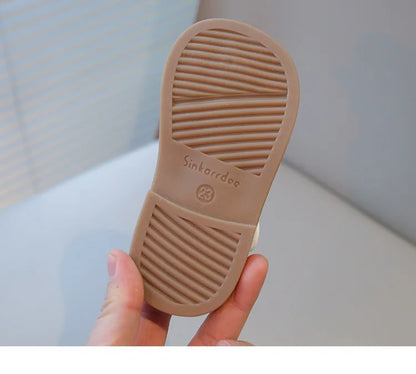 Girls Princess Sandals with Bow-knot Fashion Classic Baby Kids Beach Shoes Children Summer Sandals Simple Size 21-30 Hot Sale