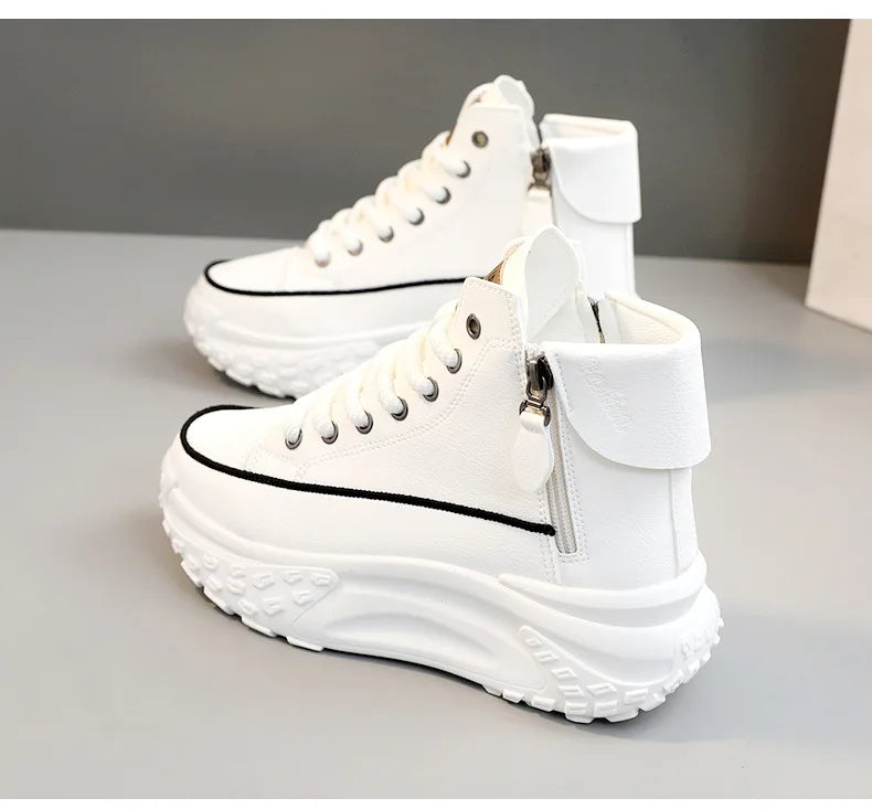 Women's Sneakers Luxury Fashion Womens Boots High-top Platform Casual Shoes New Female Outdoor Running Shoes Winter Women Shoes