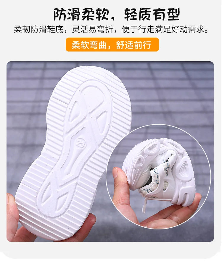 Kids Sneakers Spring New Girl Sneakers Casual LED Kid Shoes Fashion Girls' Shoes Designer Shoes Tenis De Mujer
