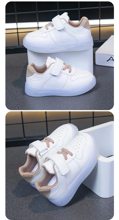 Zapatos Fashion Girls' Sneakers Spring New Kids Luminous Shoes Breath Boys Shoes Anti Slip Girls Casual Shoe Кроссовки