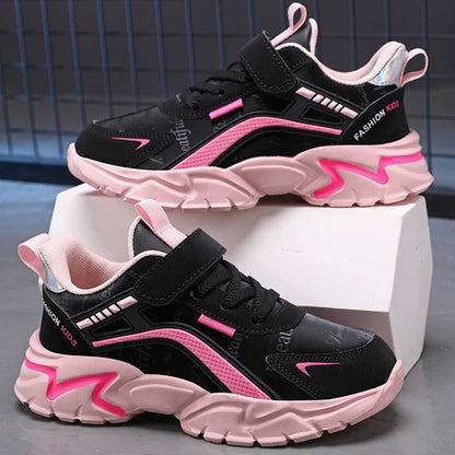Fashion Non-Slip Casual Flat Running Shoes Breathable Lightweight Outdoor Tennis Shoes for Kids