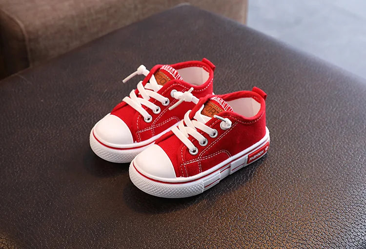 New Children's Canvas Shoes Fashion Baby Board Shoes Girls' Breathable Single Shoes Boys' Casual Shoes