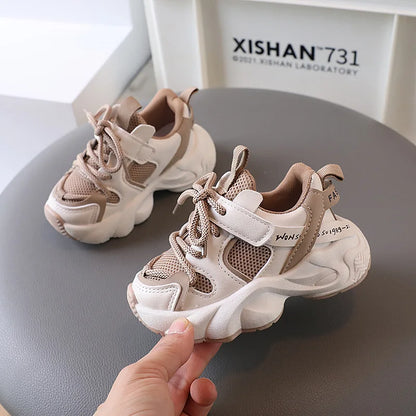 Kids Sport Sneakers for Boys Girls Spring Autumn Student Shoes Non-slip Mesh Breathable Children