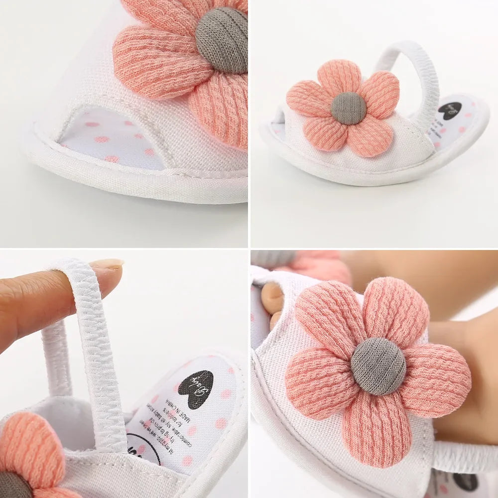 Baby Girls Sandals Summer Shoes Outdoor First Walker Toddler Girls Shoes for Summer