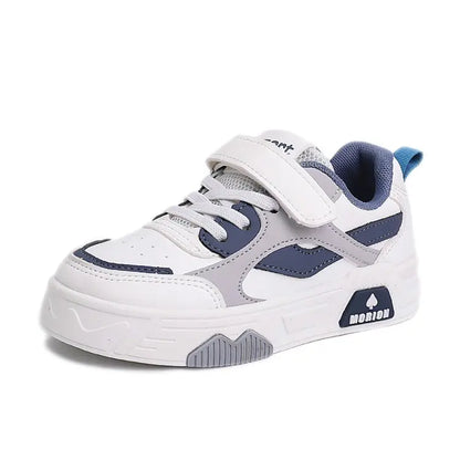 Tenis Sneakers Kids Spring/Autumn New Boys Girls Sports Shoes Casual Board Shoes Leather Soft Soled Children Small White Shoes