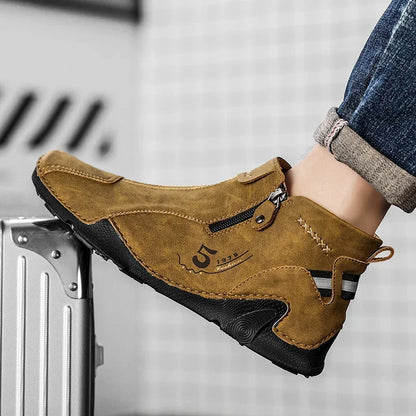 Sneakers Men Casual Shoes Outdoor Anti Slip Man Ankle Boots High Quality Sneakers Man Flat Bottomed Short Boots Shoes for Men