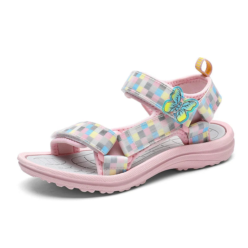 Summer Children Sandals Baby Toddler Soft Non-slip Princess Shoes Baby Cute Pearl Princess Dance  Kids Performance Prop