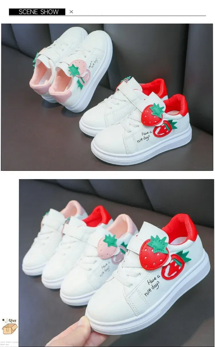 girl shoes spring autumn sports shoes children's soft-soled sneakers student skate shoes casual shoes