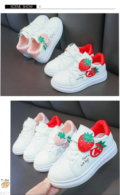 girl shoes spring autumn sports shoes children's soft-soled sneakers student skate shoes casual shoes