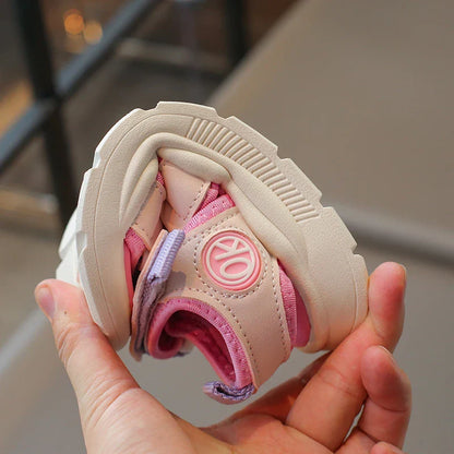 Summer Anti-Slippery Little Kids Sandals for Girls Non-Slip Soft Sole Toddler Beach Shoes School Versatile Chic Casual Footwear