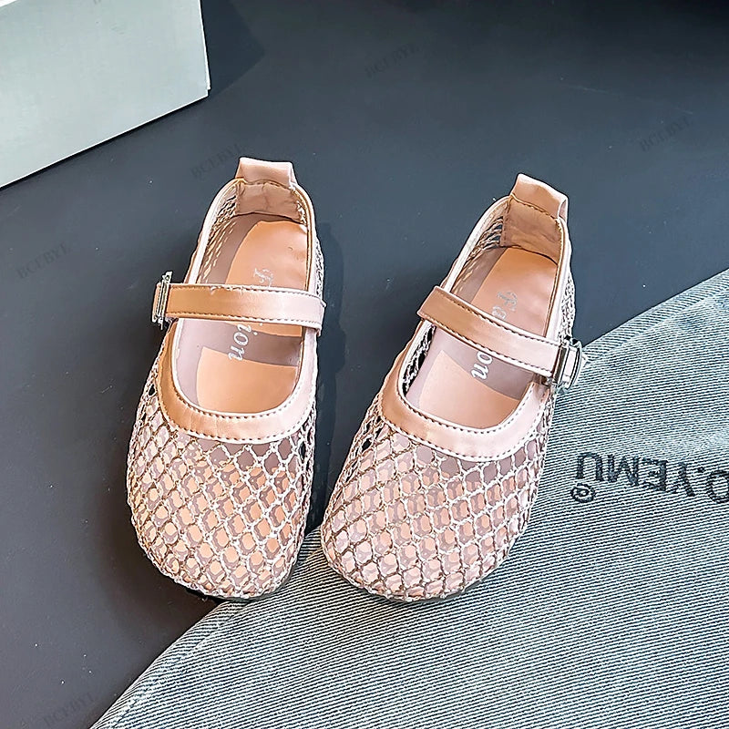 Baby Girls Summer Fashion Kids Soft Cute Grid Daily School Students Sandals Elegant Bow Casual Lightweight Flats Zapatos Mujer