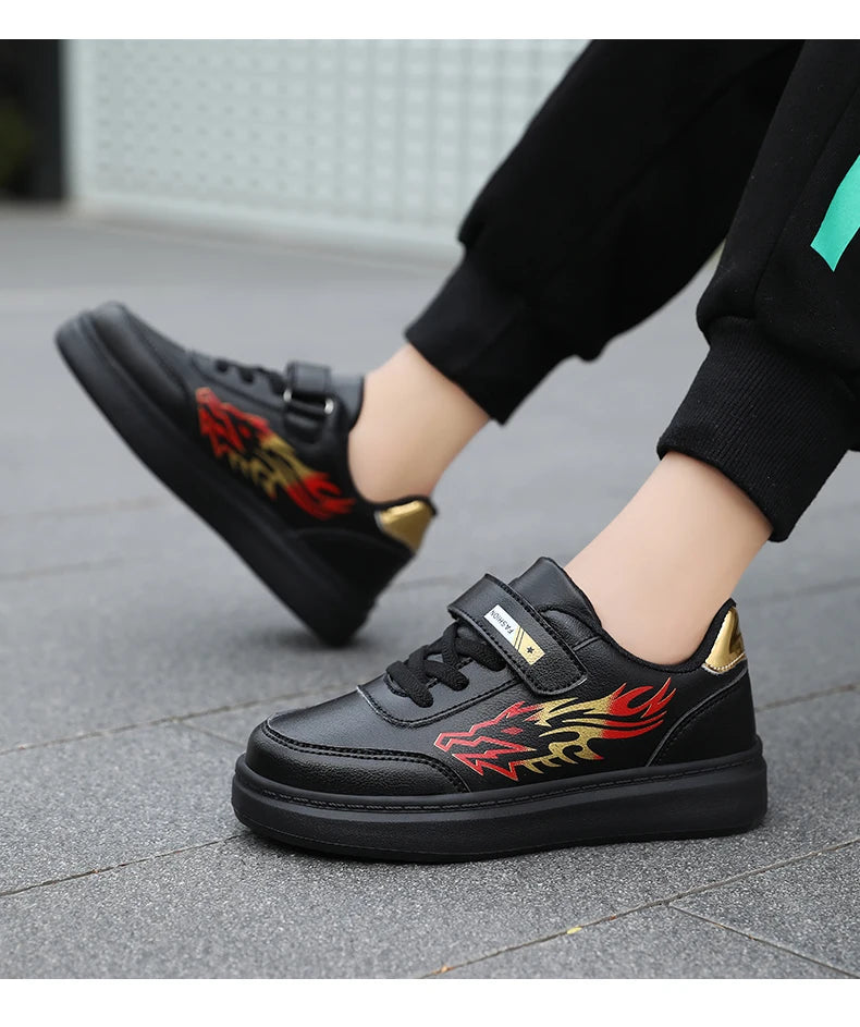 Children's Sports Shoes Boys Casual Running Sneakers Breathable Non-Slip Flat Walking Shoes Fashion Kids Athletic Footwear