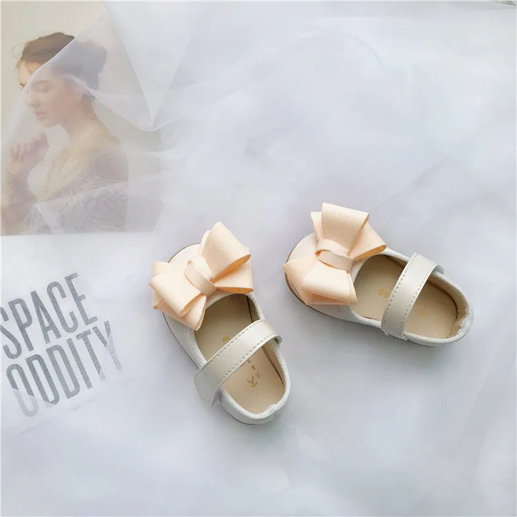 Baby Girls Shoes Toddler Little Girl Mary Jane Dress Shoes PU Anti-slip Soft for Kids Girl Party Bowknot Princess Shoes