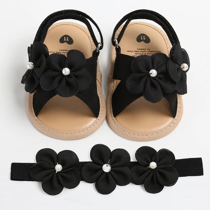 Baby Girls Sandals Summer Shoes Outdoor First Walker Toddler Girls Shoes for Summer