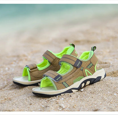 Kids Sport Sandals for Boys Breathable Outdoor Soft Sole Beach Shoes Summer Children's Casual Walking Sandals Anti-Slip