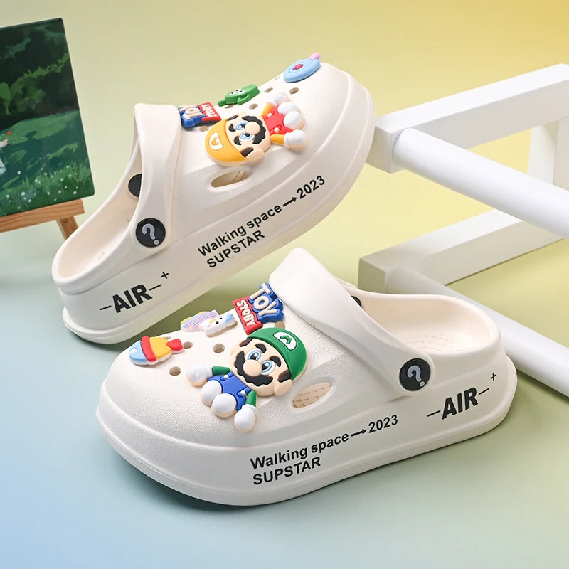 Kids Summer Sandals EVA Design Children Slippers Soft Non Slip Platform Slides Outdoor Garden Shoes High Quality Fashion Shoes