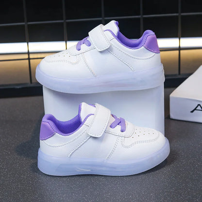 Zapatos Fashion Girls' Sneakers Spring New Kids Luminous Shoes Breath Boys Shoes Anti Slip Girls Casual Shoe Кроссовки