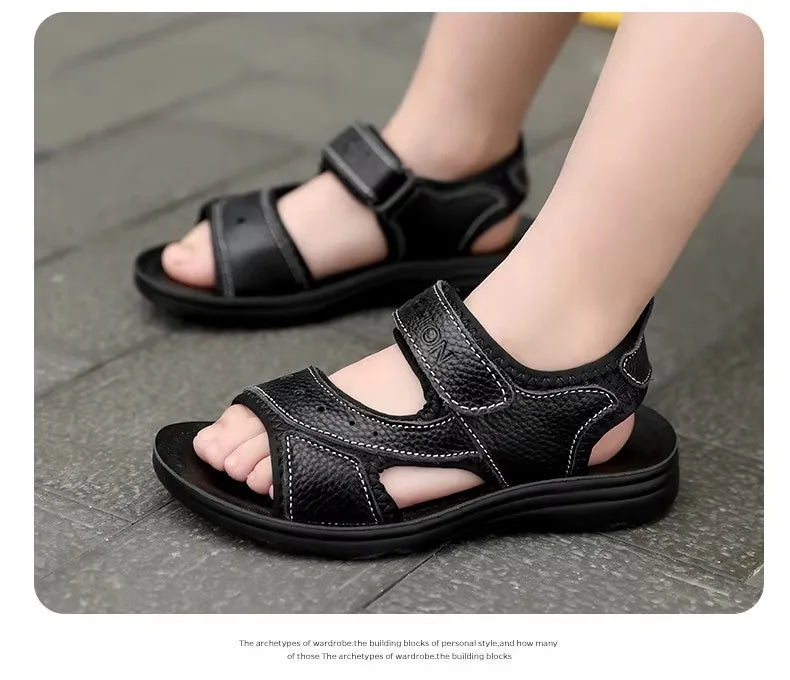 Summer Kids Sandals Soft Non-slip Children Shoes Beach Shoes Boys Casual Outdoor Walking Slippers Comfortable Sneakers