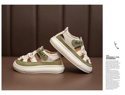 Summer New Children's Sandals Soft Bottom Non slip Boy Sandals Fashion Girls' Beach Shoes Punch Out Girls' Shoes Boy Casual Shoe